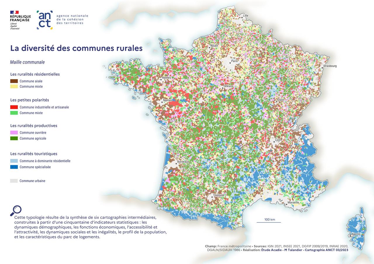 Anct Cartoth Que La Diversit Des Communes Rurales