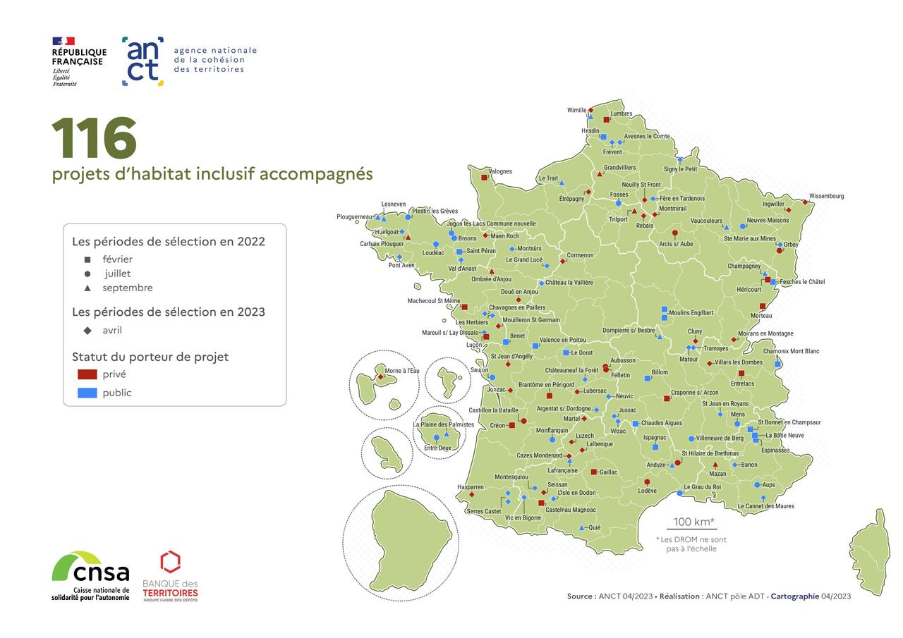 ANCT Cartothèque Petites Villes de demain 116 projets d habitat